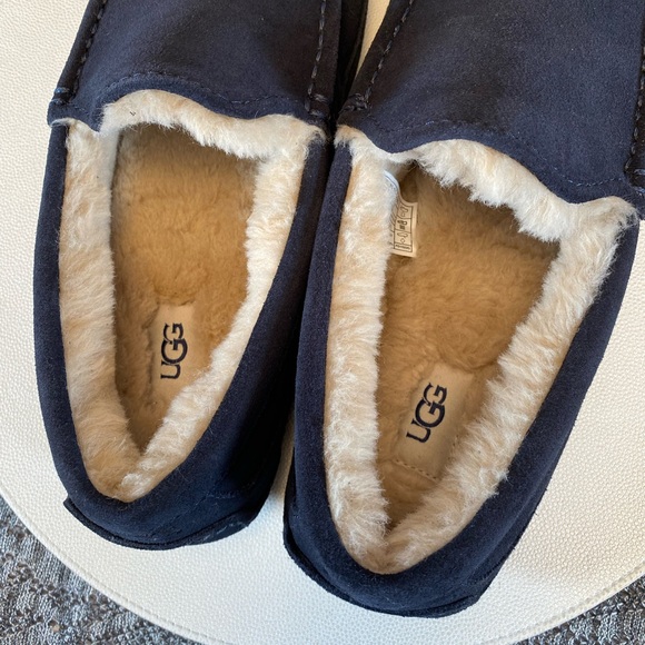 UGG Ascot Slipper Men's 10 - True Navy Suede - Picture 5 of 10